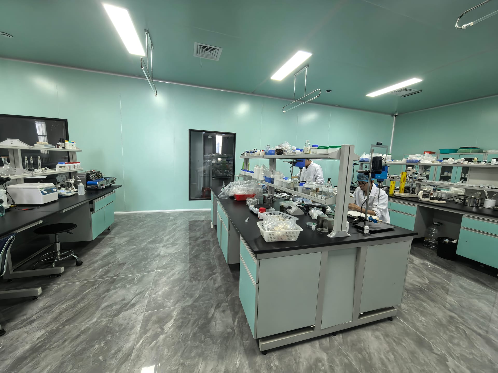In-house R&D and microbiology testing laboratory